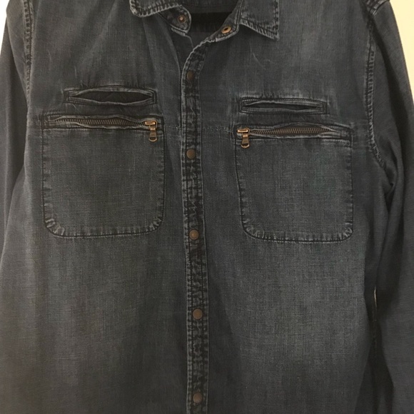 john varvatos denim shirt